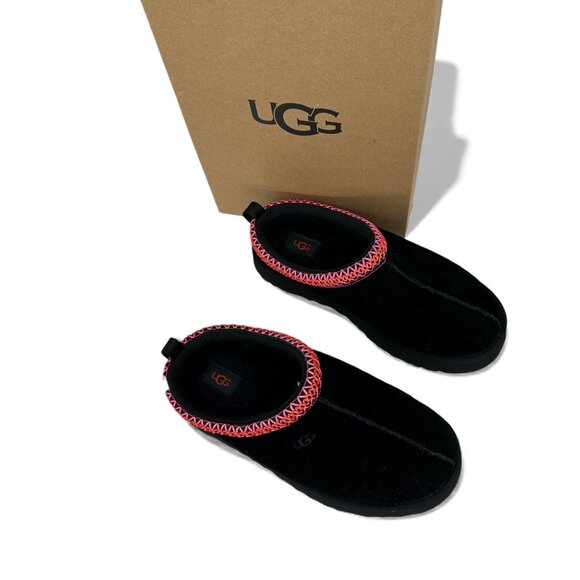 UGG Tazz Slip-On Shearling Clog Black Pink Youth 6 Fits Women’s 7.5–8 EU 38 - Picture 5 of 13